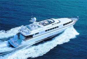 Watercolours, a 115-foot Trinity motor yacht 