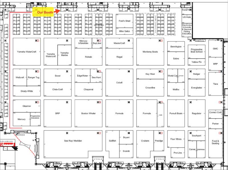 NY BOAT SHOW MAP