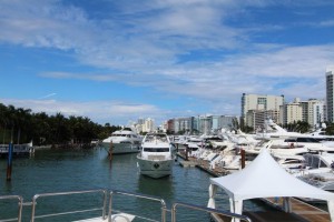 2015 Miami Yacht Show set up