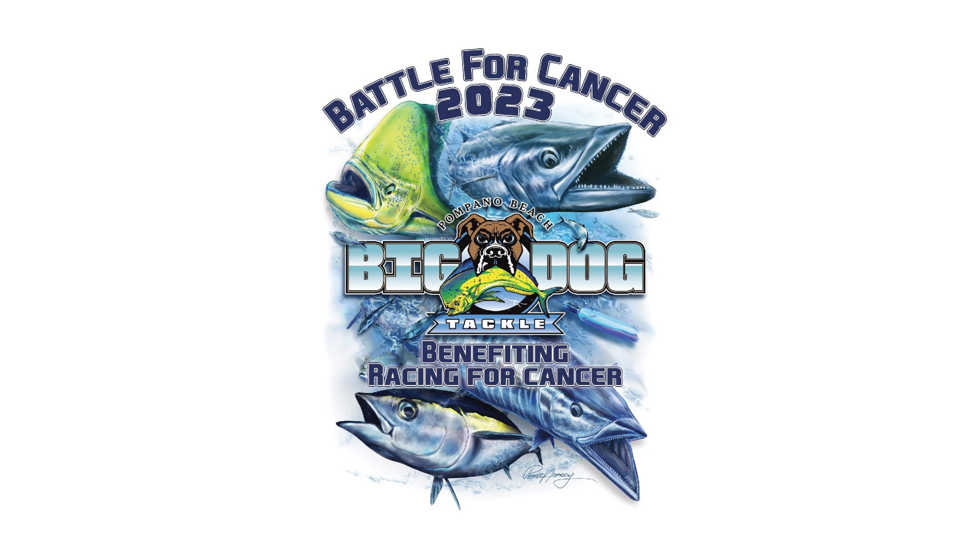 Big dog fishing logo image