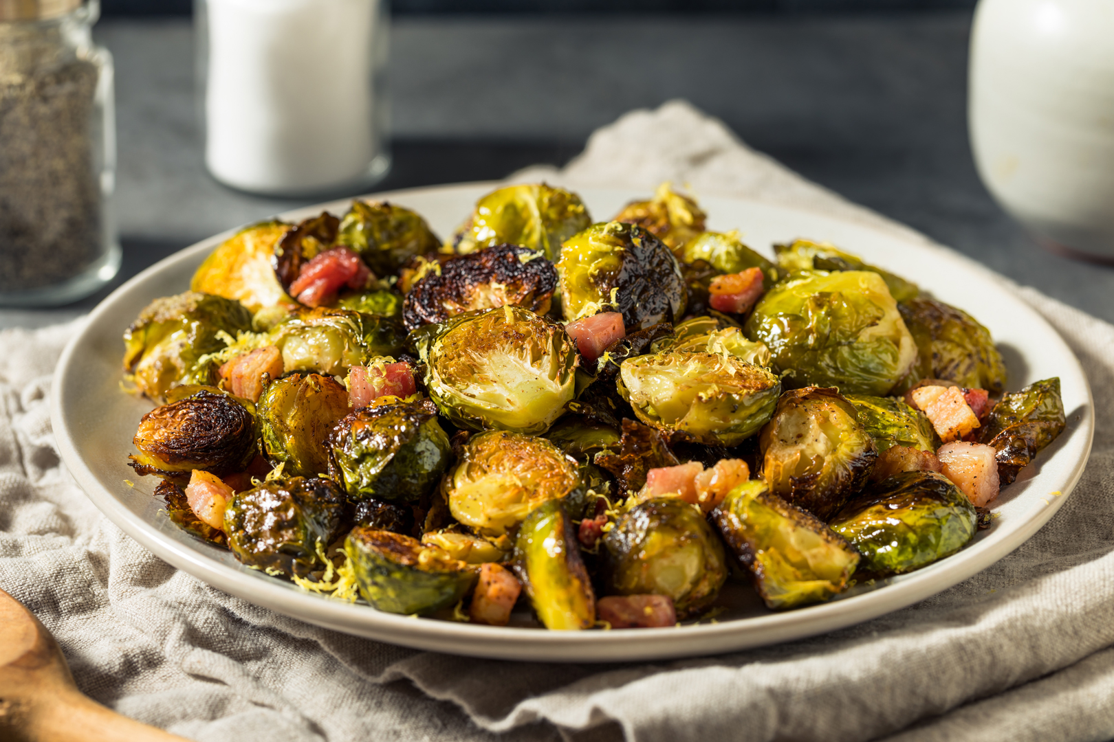 brussels and pancetta