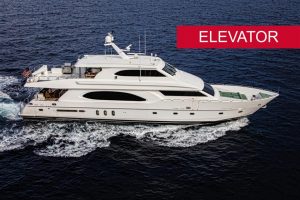 used 96' hargrave yacht sale elevator florida