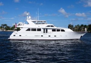 used 87' palm beach boat show broward yacht for sale