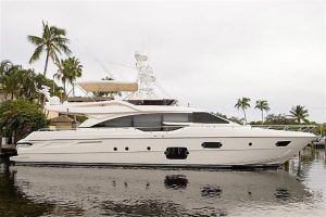 used 69' Ferretti yacht sale florida